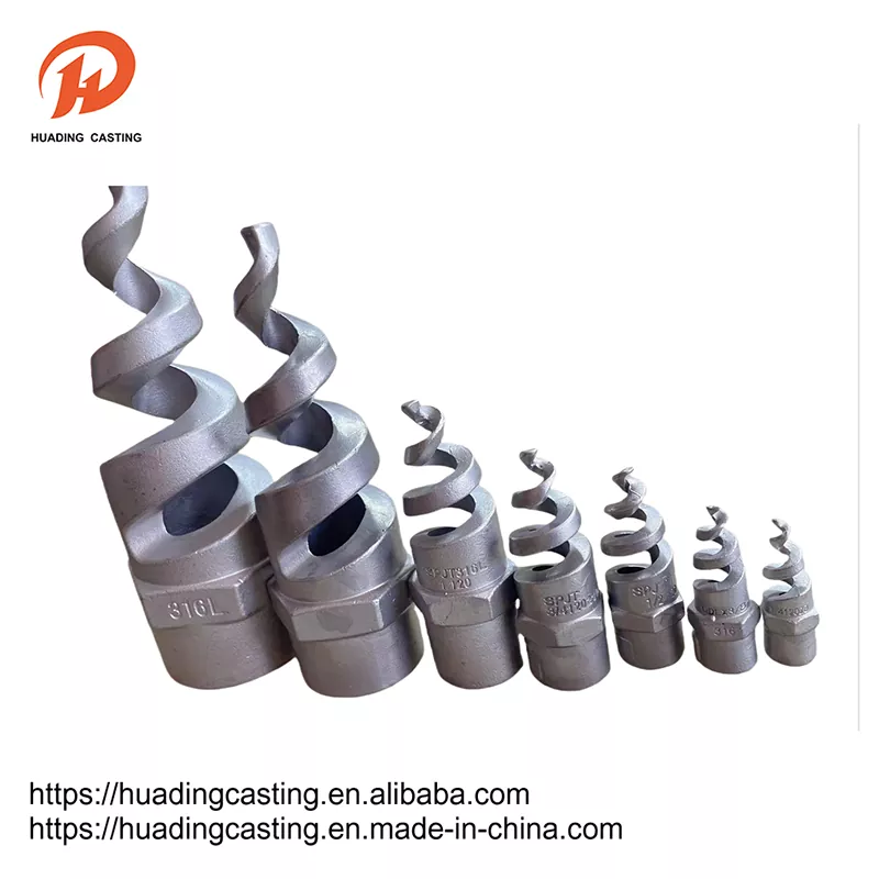 Investissement Casting Spiral Buse
